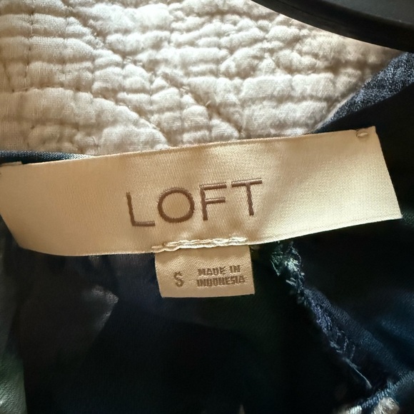 LOFT Sheer Winter Garden Flounce Dress size S - Picture 11 of 12